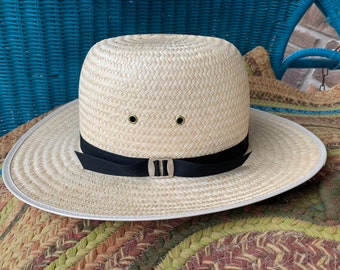 AMISH STRAW Hat SMALL Round top Brand New Authentic Shade Hat