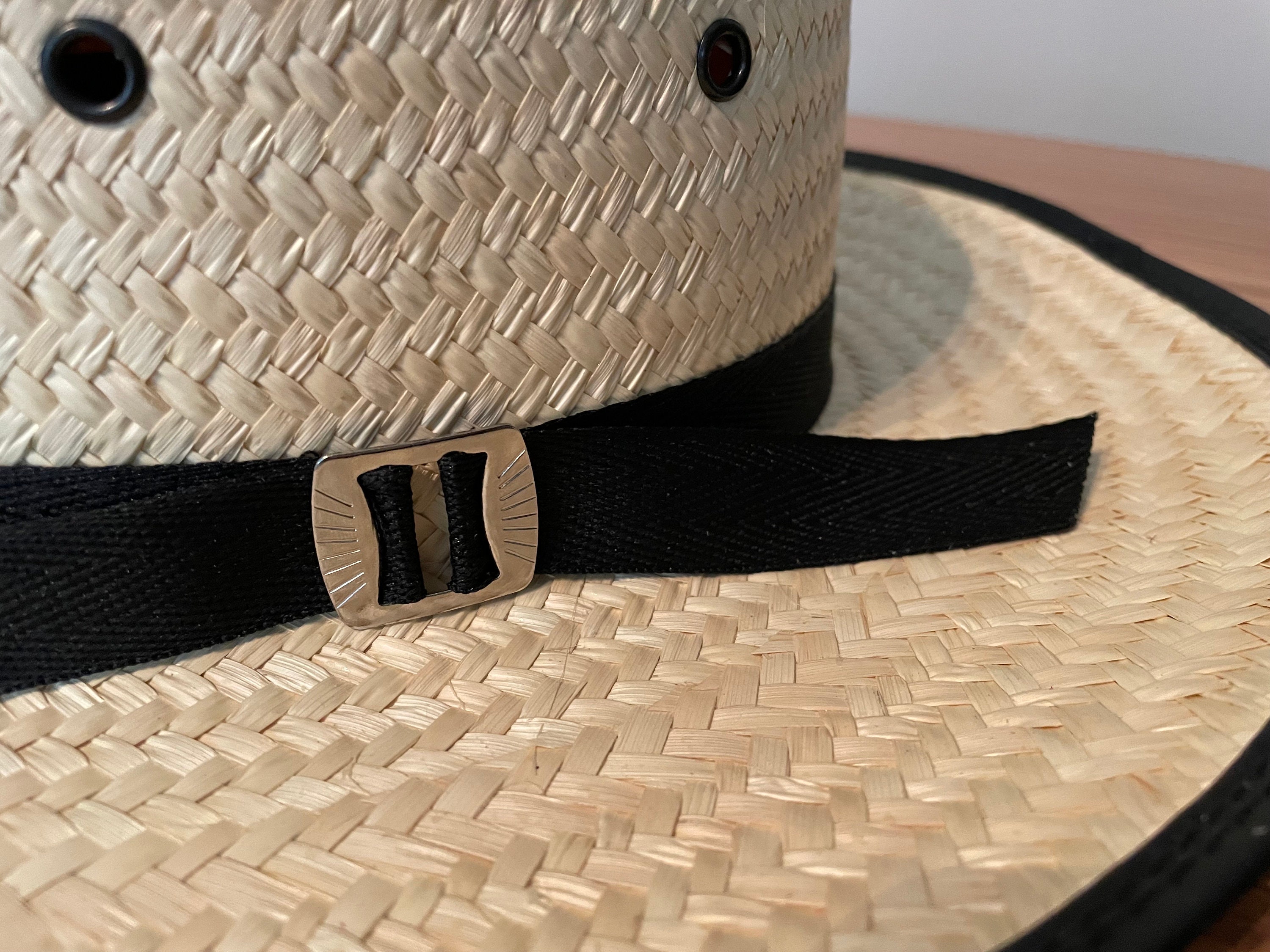 L'ECHOPPE AMISH/アーミッシュHAT BRIM NARROW Amish Flat Brim Dome Hat- Size 7-7/8 - New Unused Black Form