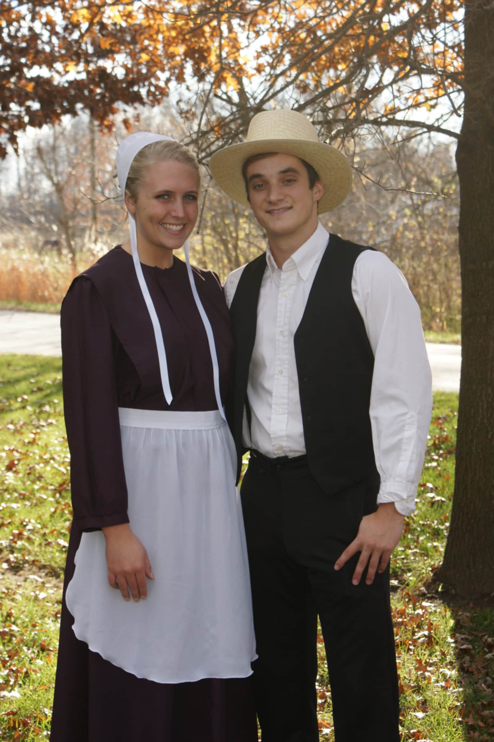 Amish Woman's Costume Basic Outfit Dress Apron cap Etsy