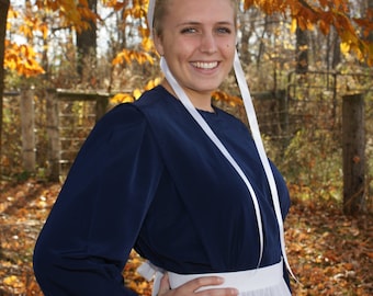 Deluxe Amish Woman's Costume Bonnet apron dress costume