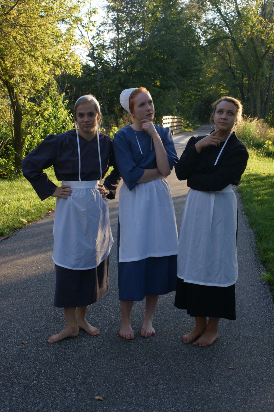 Amish Handmade Apron White Tie Apron | Etsy