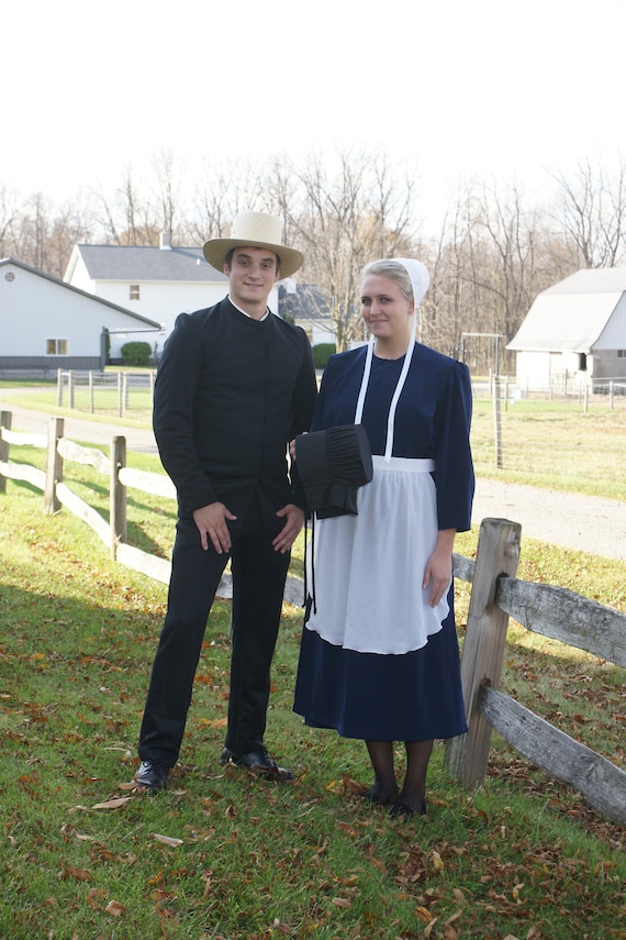 Buy Amish Man s Black Suit Coat Plain Hook and Eye Church Jacket Online in India Etsy