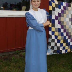 Amische Frau Kirchen Kleid Kostüm Mütze Schürze Kleid Kostüm alles was du brauchst!