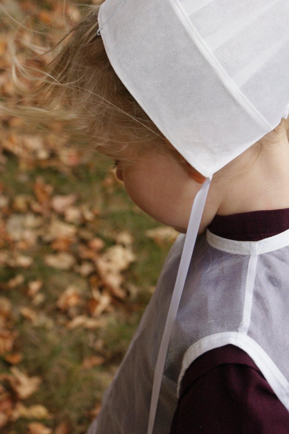 Gorro de niña Amish que cubre la edad de 8 a 10 años Cap Kapp con cuerdas -  Etsy España