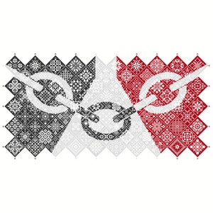 Patrón de punto de cruz Quaker Sampler Black Country UK Community Flag azulejos patchwork cuadrados patrióticos por Vivsters, PDF contado gráfico 042CBC