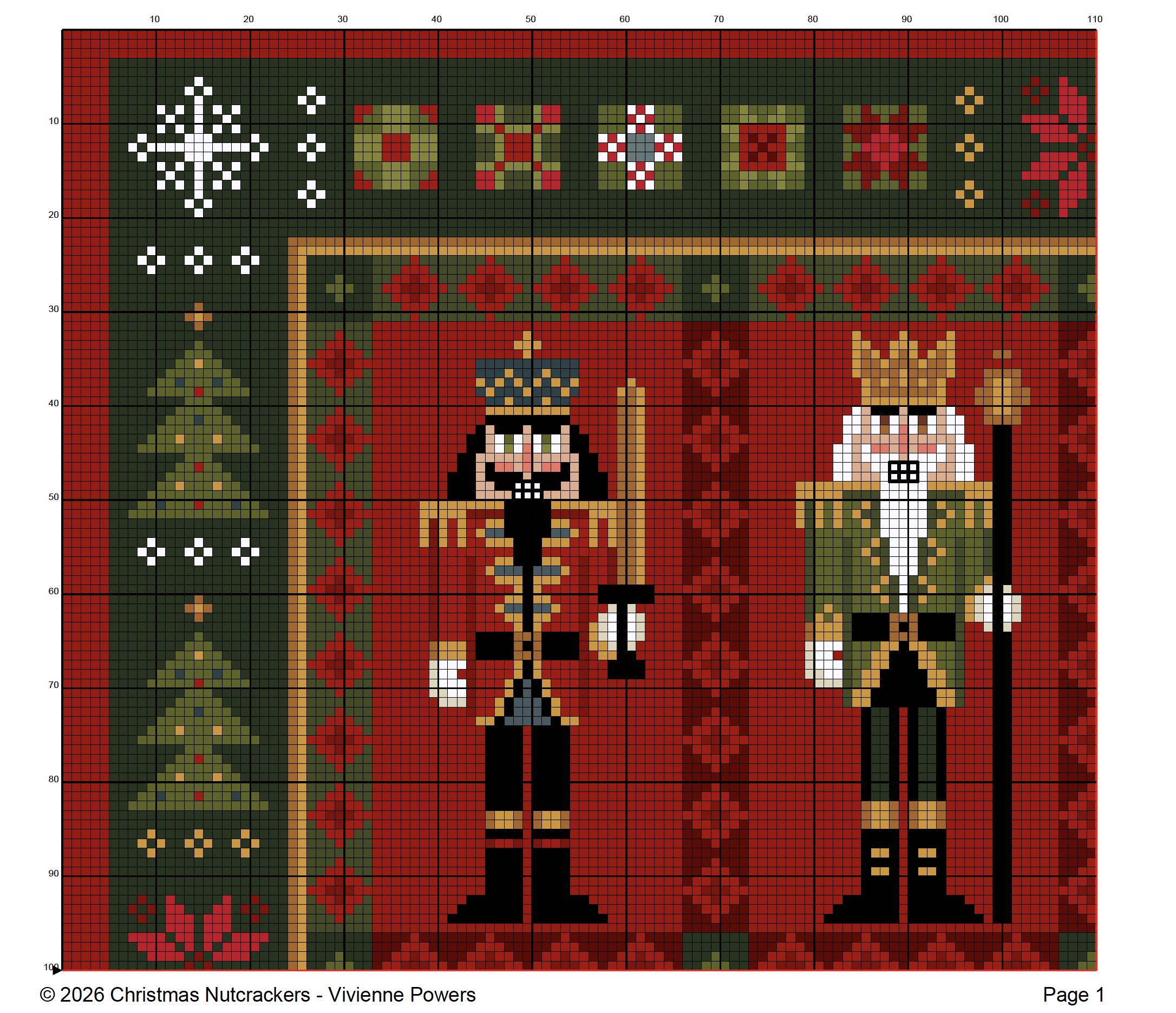 Christmas Nutcrackers Cross Stitch Pattern: Festive Sampler (PDF ...