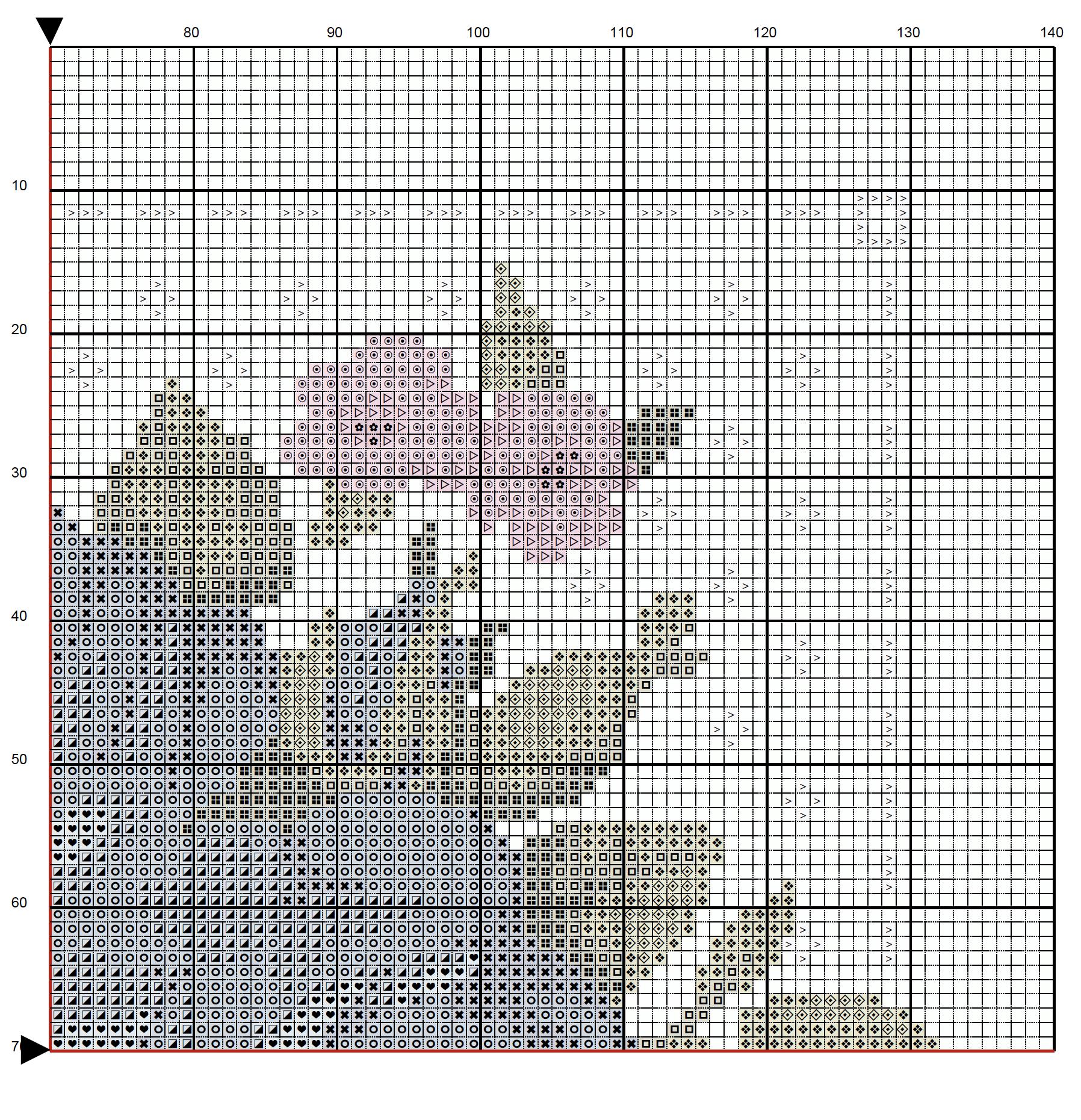 Blue Rose Cross Stitch Pattern: Victorian Floral Design (PDF