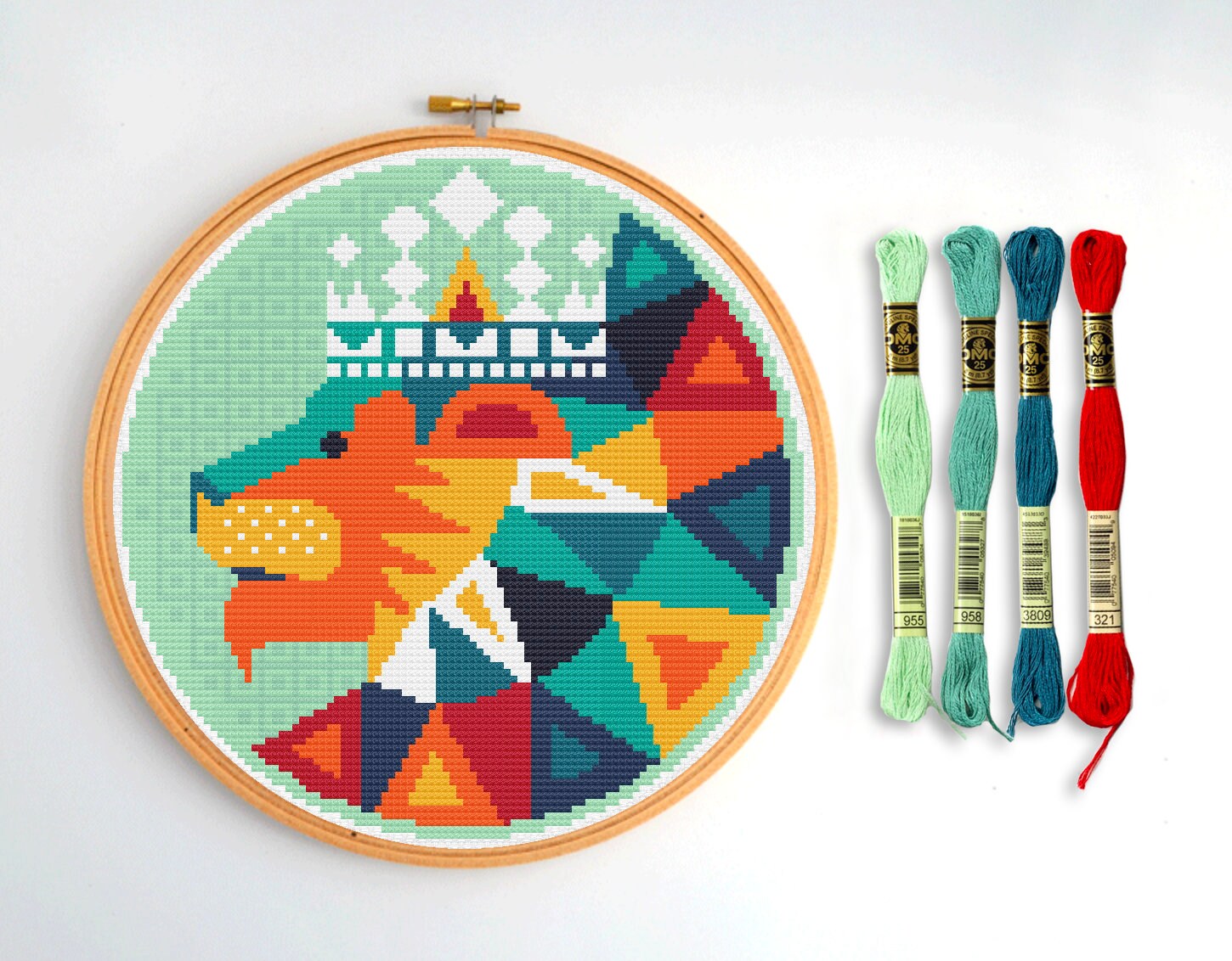 Cross Stitch Pattern Zodiac Series Leo King Of Lions Etsy