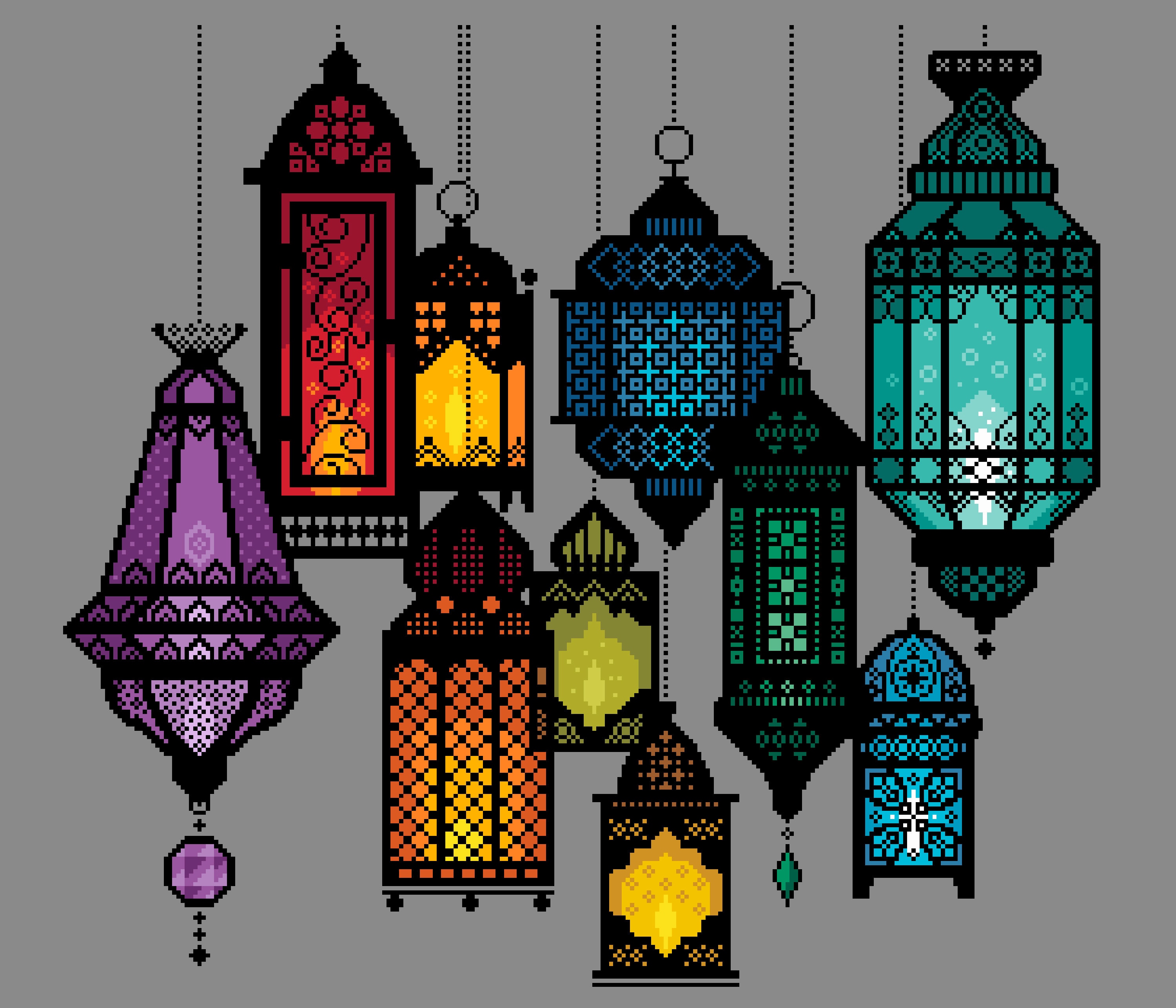 ShenMo Lampes LED pour le Ramadan, lampes décoratives en bois pour le  Ramadan, décoration pour le
