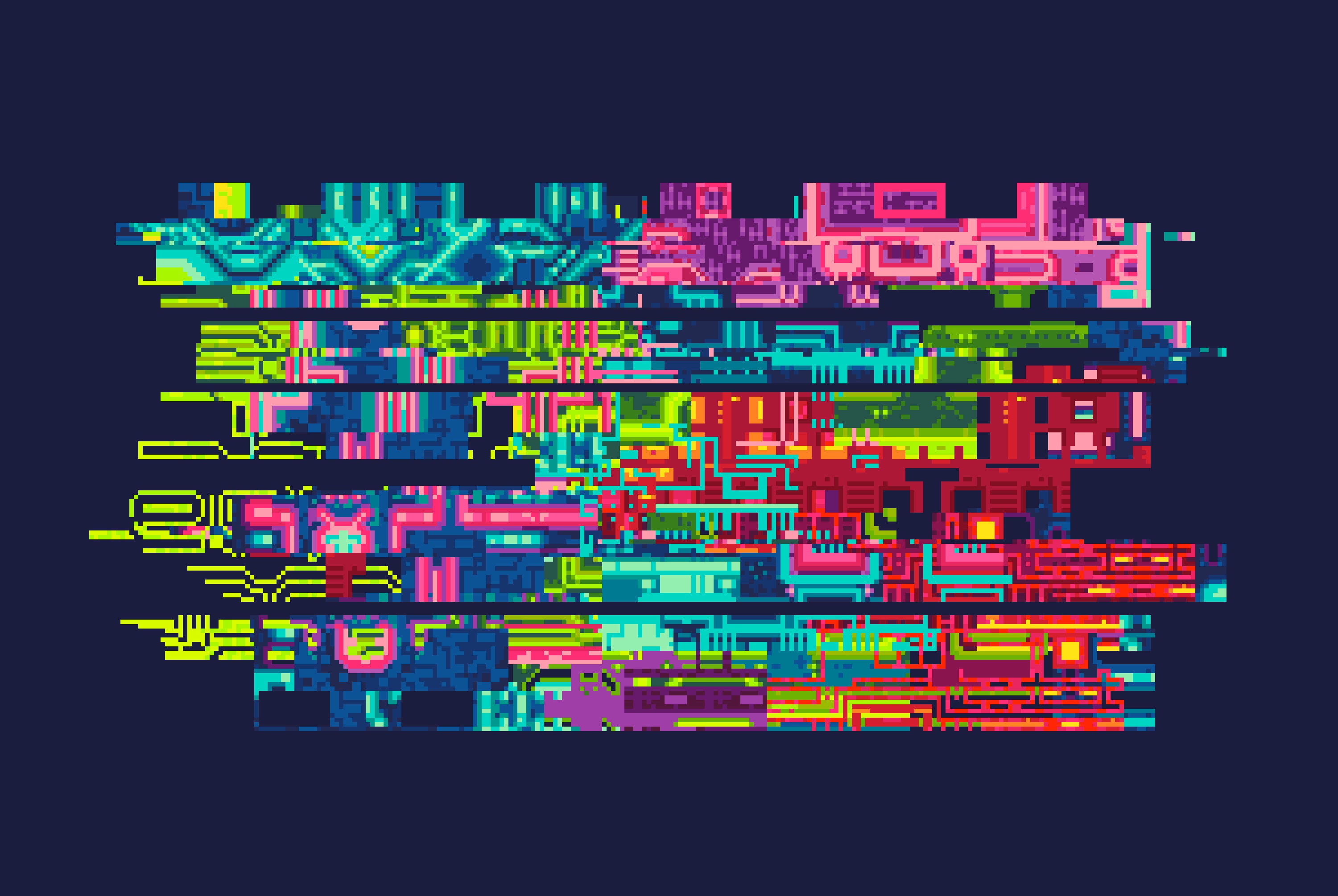 GLITCH A Truly Modern Piece Computer Pixels Error Screen Etsy