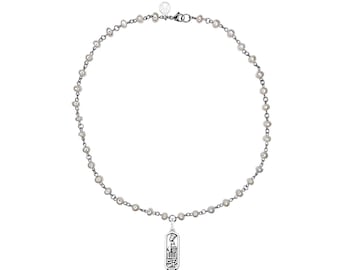 Egypt Cartouche Pearl Necklace