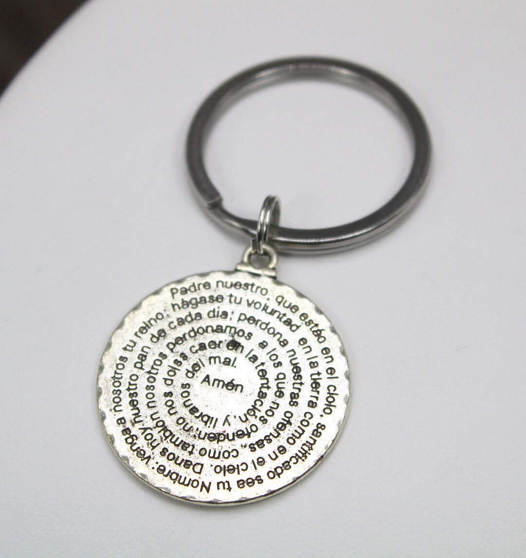 Lords Prayer Keychain, Spanish Keychain, Religious Keychain, Our Father ...