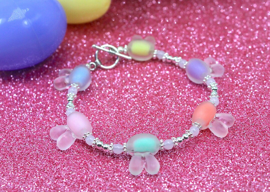 Easter Bunny Bracelet Bunny Beaded Bracelet Bunny Bracelet Etsy