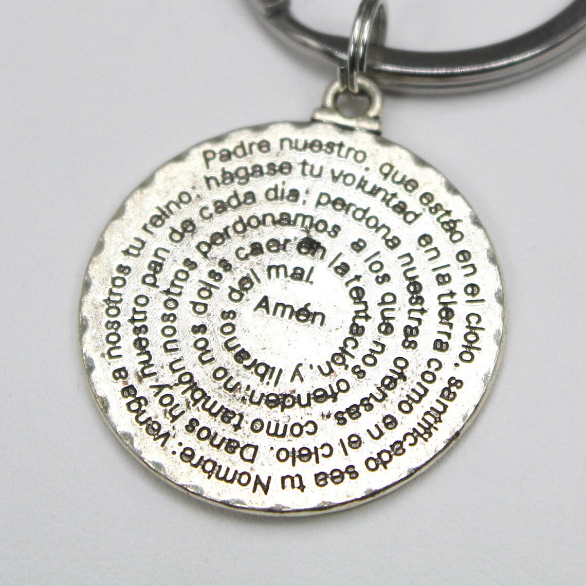 Lords Prayer Keychain Spanish Keychain Religious Keychain Etsy