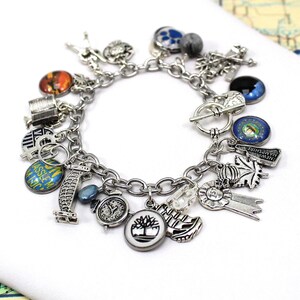 New Hampshire Charm Bracelet, States Charm Bracelet, State of New Hampshire Bracelet, New Hampshire Bracelet, New Hampshire Jewelry