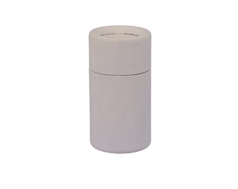 Nutley's 35ml Plastic Free Cardboard Cosmetics Tube, White