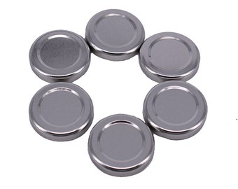 Coperchi per barattoli di marmellata Nutley's da 43 mm in argento