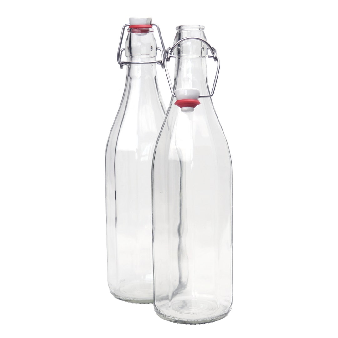 Nutley's 1 Litre Fluted Bottles With Ceramic Swing Stopper Etsy