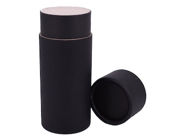 Nutley's 70ml Plastic Free Black Cardboard Deodorant Tubes