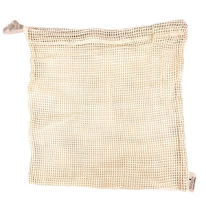 Nutley&#39;s Medium Organic Cotton Grocery Vegetable String Bag | Reusable Zero Waste Cotton Market Bag Breathable