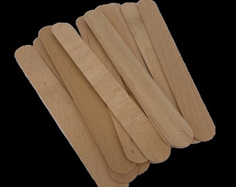 Nutley&#39;s Large Biodegradable Seedling Labels Plant Markers Tags Sustainable Birch Wood - Pack of 100