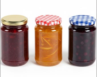 Słoiki Nutley's o pojemności 370 ml i wadze 1 funta z zakręcanymi pokrywkami – szklane słoiki do przetworów, dżemów, pikli, chutneyów, sosów i domowych przetworów