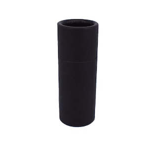 Tubo cosmético de cartón negro sin plástico de 15 ml de Nutley's