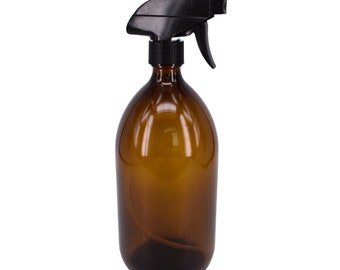 Botellas pulverizadoras de vidrio ámbar de 1 litro de Nutley