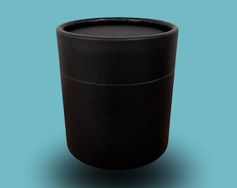 Nutley's 500ml Black Cardboard Cosmetics Body Butter Pot