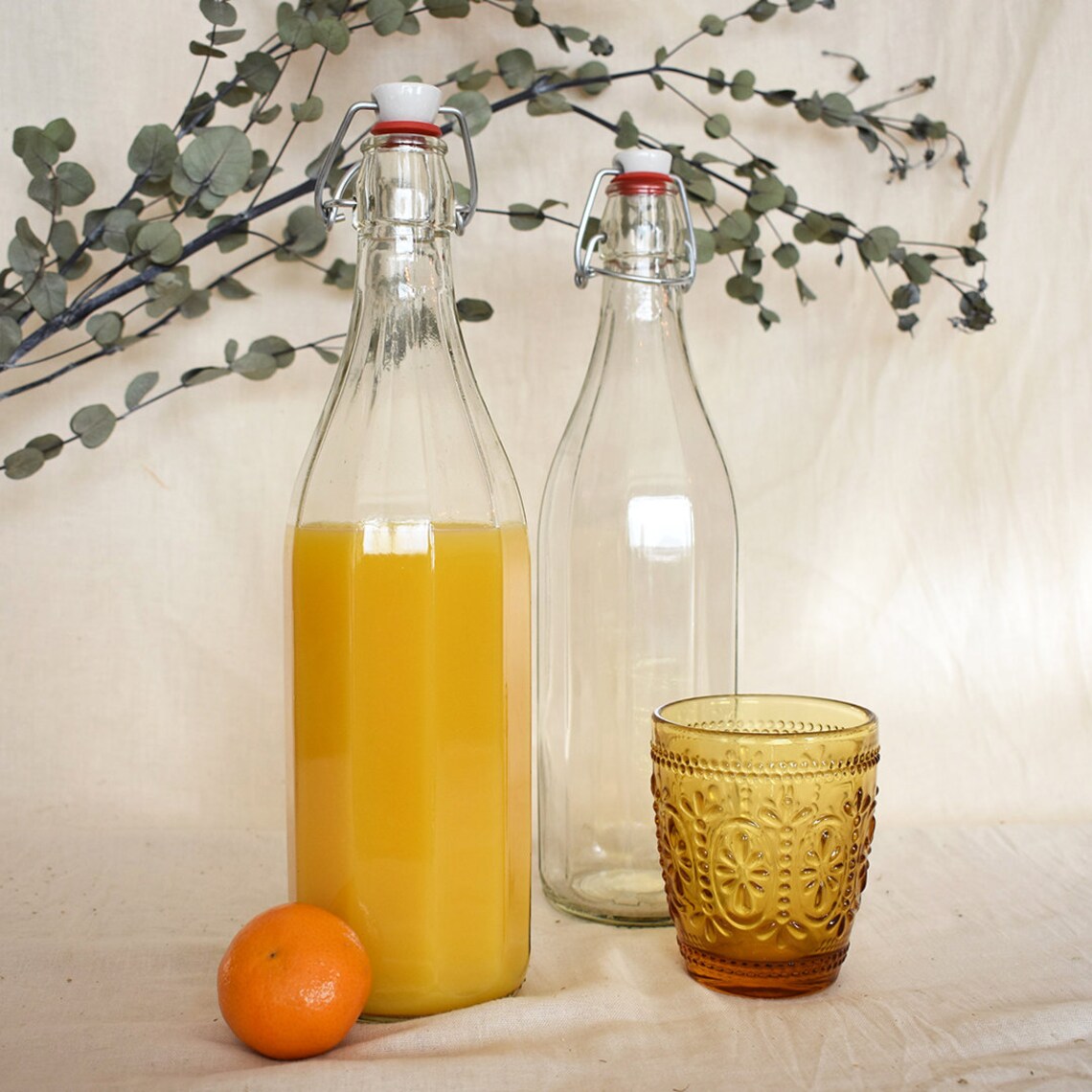 Nutley's 1 Litre Fluted Bottles With Ceramic Swing Stopper Etsy