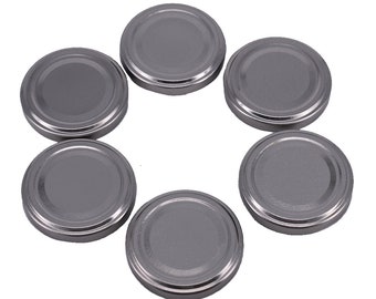 Coperchi per barattoli di marmellata Nutley's da 58 mm in argento