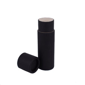 Tubo de cosméticos de cartón negro sin plástico de 14 ml de Nutley's