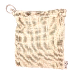 Petit sac d'épicerie en coton biologique pour légumes Nutley's | Sac de marché réutilisable en coton zéro déchet Respirant