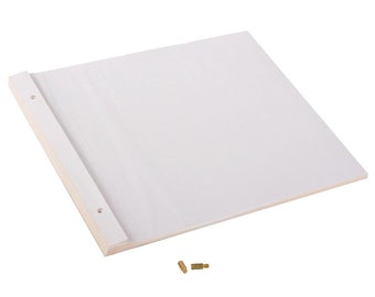 Refill book for screwtype albums with glassine separators , 30 white pages, size 38x30cm