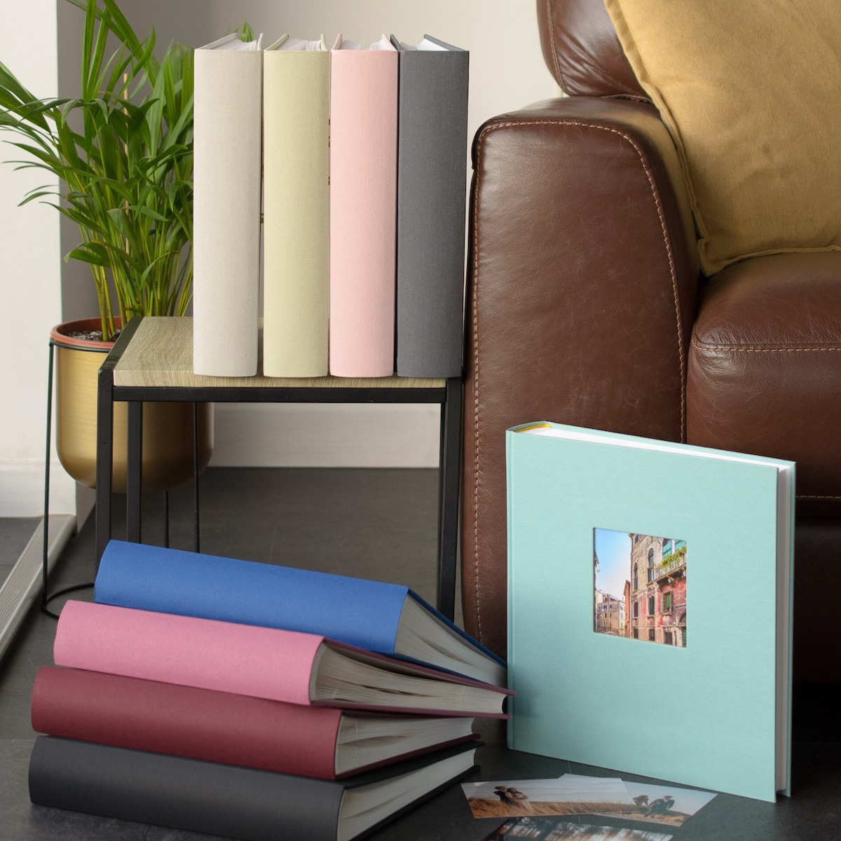 Large Linen Album - Black