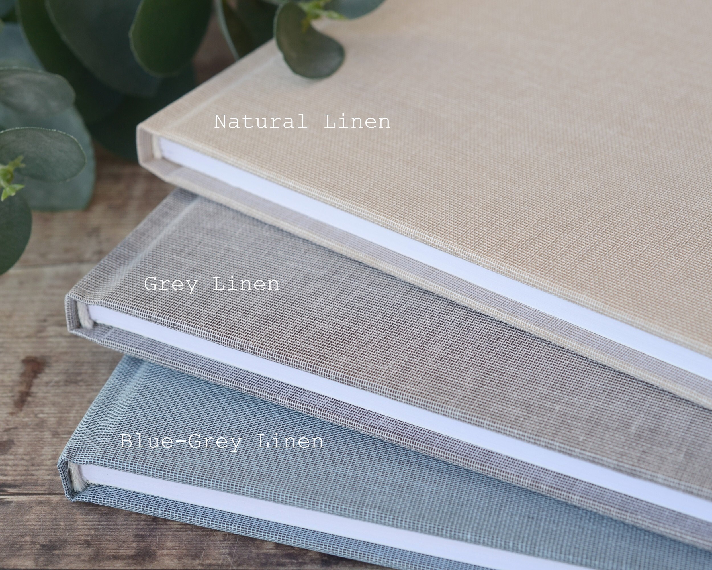 High Quality Linen Guest Book. Plain DIY Guest Book Available Etsy UK