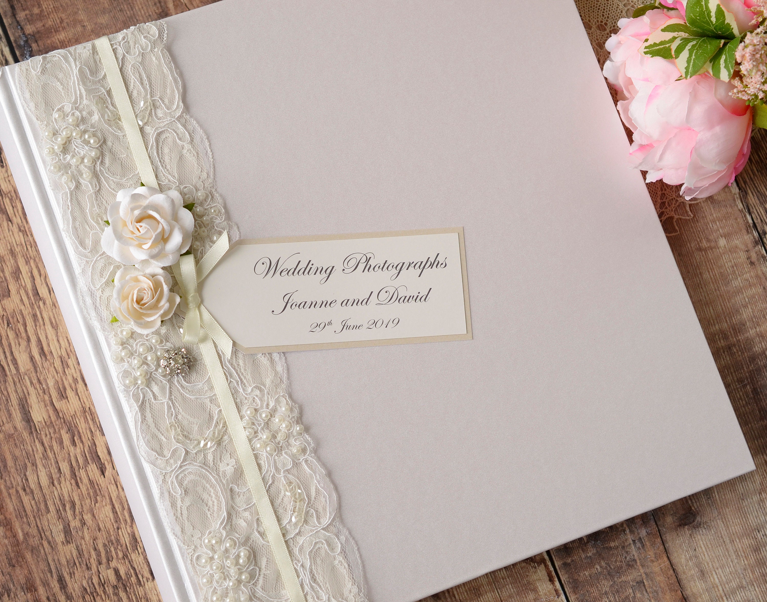 Large Personalised Wedding Photograph Album. 50 Pages / 100 Etsy UK