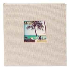 Personalised High Quality Linen Slip-in Photo Album with cover aperture. 23x22cms. Holds 200 4x6inch / 10x15cm Photos. 4 colour choices. image 6