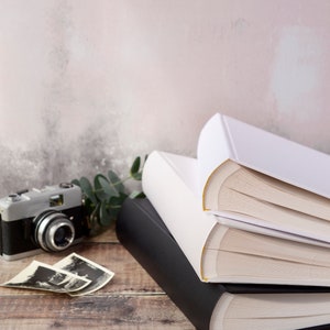 SLIGHT SECOND - Extra Large Traditional Book Bound Photograph Album. Blank DIY Plain Photo Album. 50 pages / 100 sides.