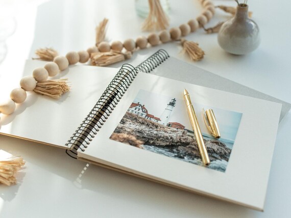 Available in 5 colours. 35x30cms with 20 pages 40 sides Large High Quality Linen Cover Spiral Bound Photograph Album Scrapbook