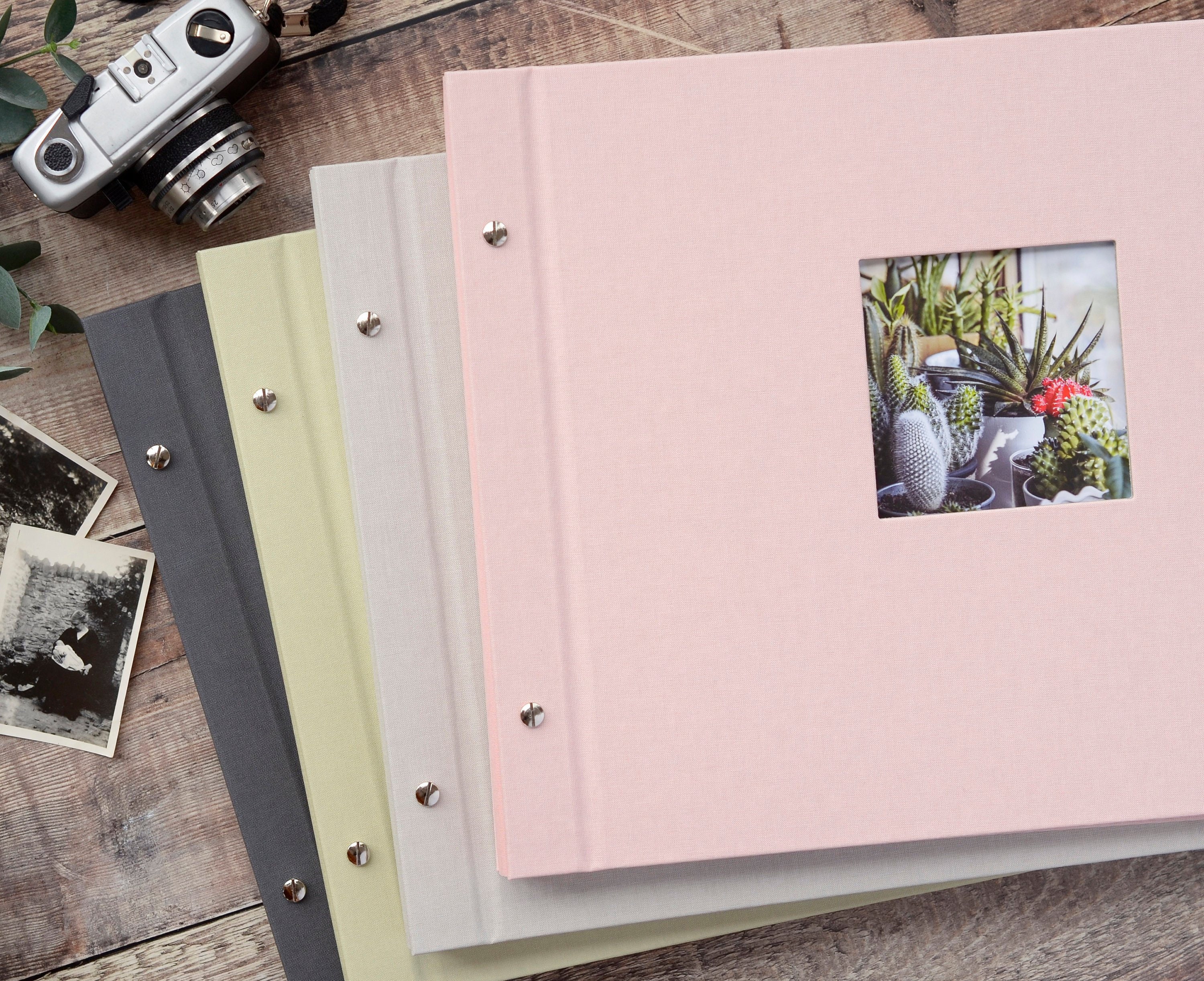 Cream Linen Post Bound Photo Album, Hobby Lobby