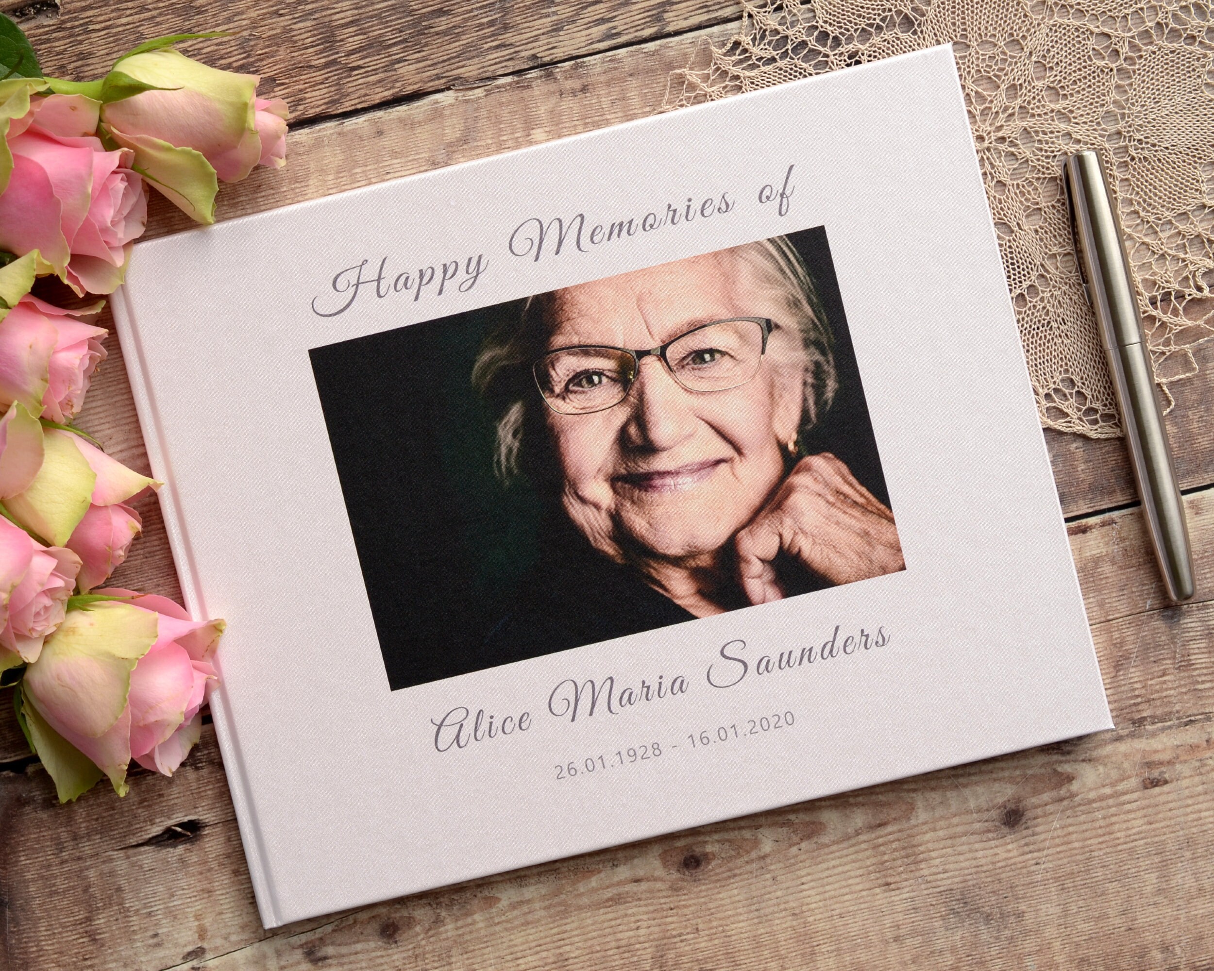 Personalised Condolence Book. Happy Memories Book. In Loving Etsy