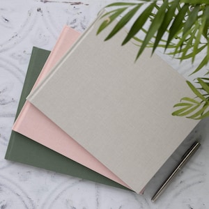 Hochwertiges Gästebuch. Schlichtes DIY-Gästebuch. 50 Seiten / 100 Seiten. Gästebuch für besondere Anlässe.