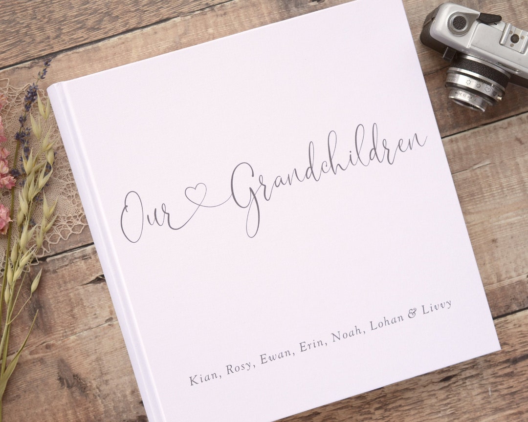 Large Traditional Printed Photograph Album. Grandparents