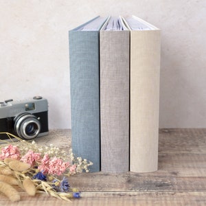 High Quality Linen Cover Slip-in Photograph Album. 23x22cms. Holds 200 6x4inch / 10x15cm Photos. 3 colour choices. image 4
