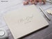Personalised Wedding Guest Book. Simple elegant text design. 50 plain white pages / 100 sides. 10 book colour options. Wedding keepsake. 