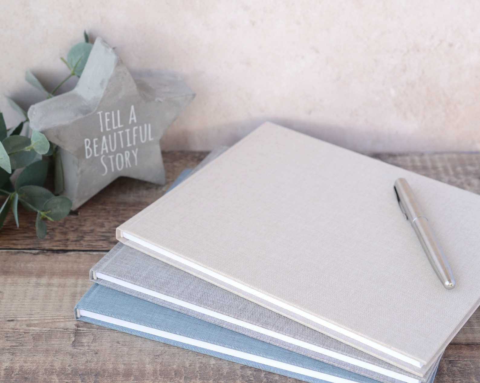 High Quality Linen Guest Book. Plain DIY Guest Book Available Etsy UK