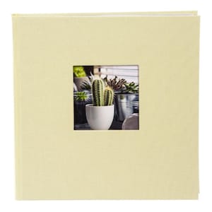 Personalised High Quality Linen Slip-in Photo Album with cover aperture. 23x22cms. Holds 200 4x6inch / 10x15cm Photos. 4 colour choices. image 7