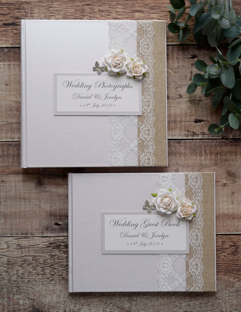 Personalised Wedding Guest Book and Photograph Album Set Etsy