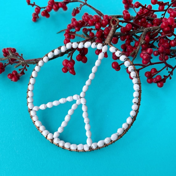 Peace sign christmas ornaments Clearance